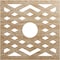 Ekena Millwork Chevron Wood Fretwork Pierced Ceiling Medallion, Red Oak, 18"OD x 4 5/8"ID x 1/4"T CMWP18X18X0250CHRO - alternate 1